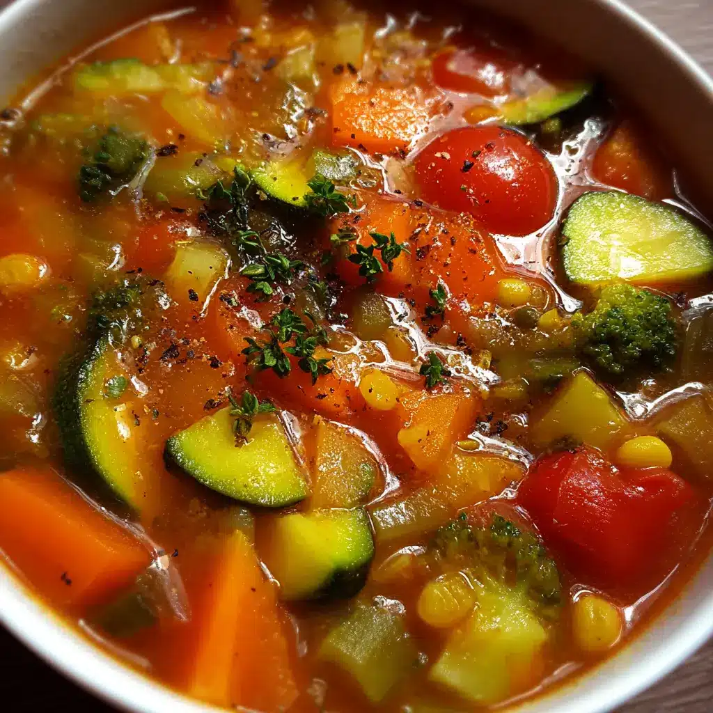 Soupe de légumes légère et saine