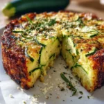 Gâteau de courgettes au parmesan savoureux