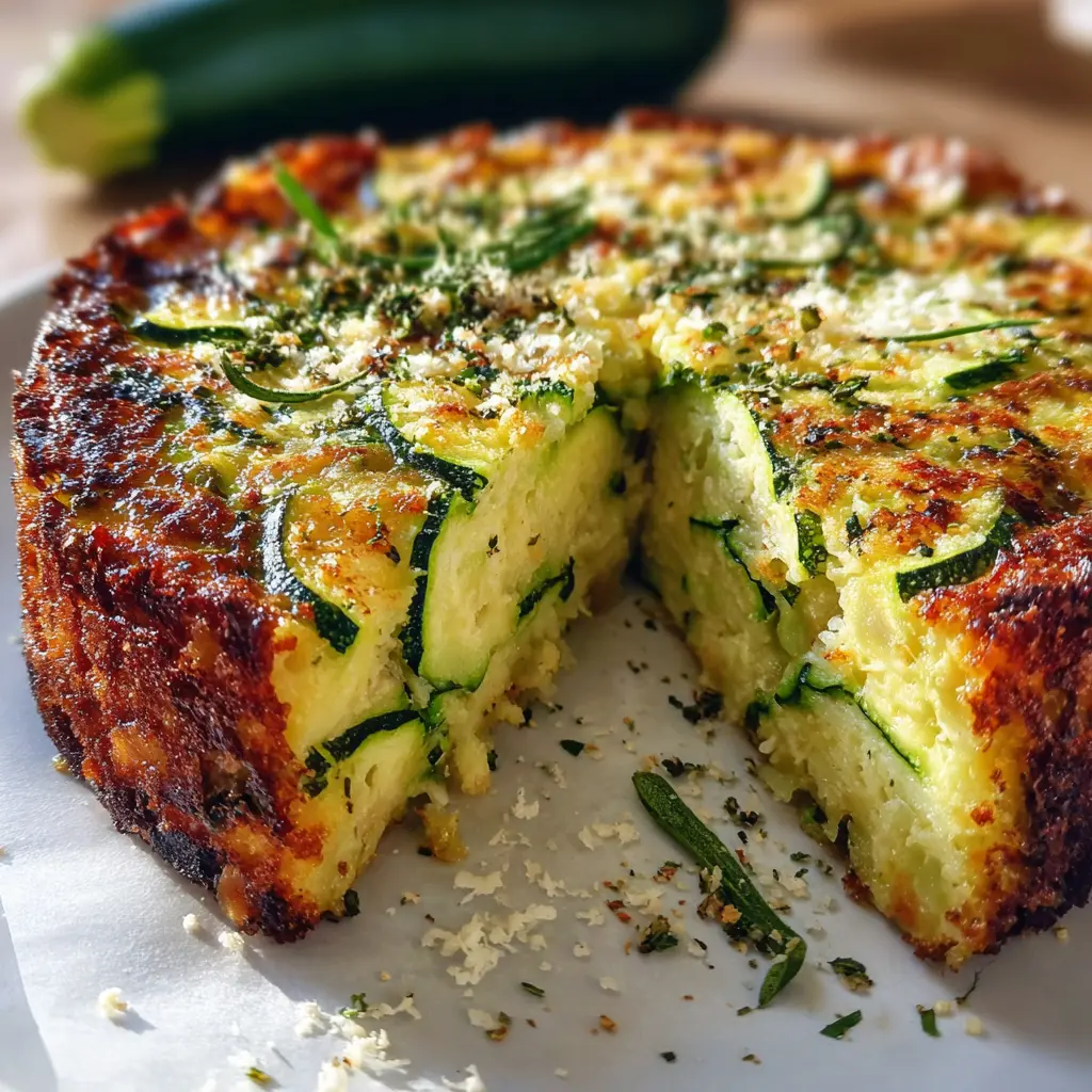 Gâteau de courgettes au parmesan savoureux
