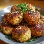 Boulettes de pommes de terre et thon aux graines de sésame irrésistibles