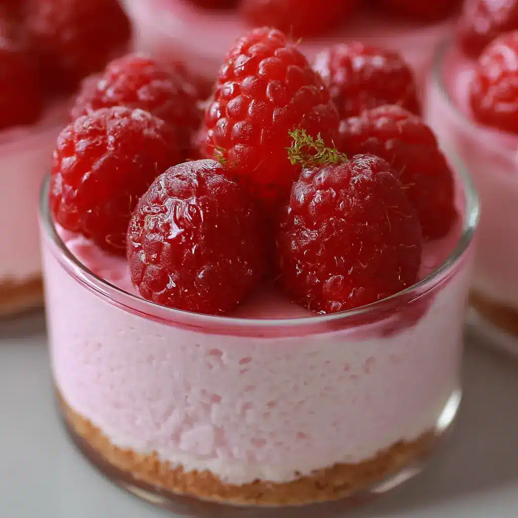 Mousse framboise légère
