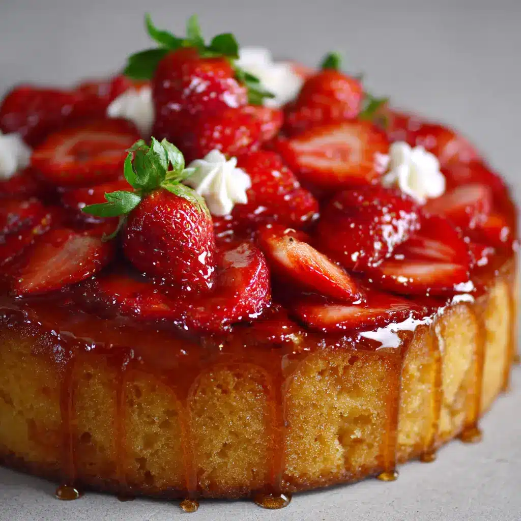 Gâteau renversé aux fraises ultra gourmand