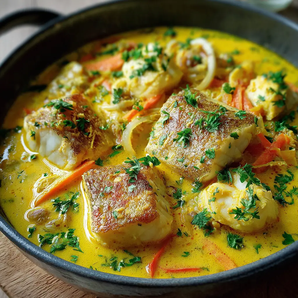 Blanquette de Poissons au Lait de Coco & Curry