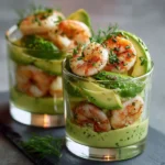Verrines avocat & crevettes fraîches
