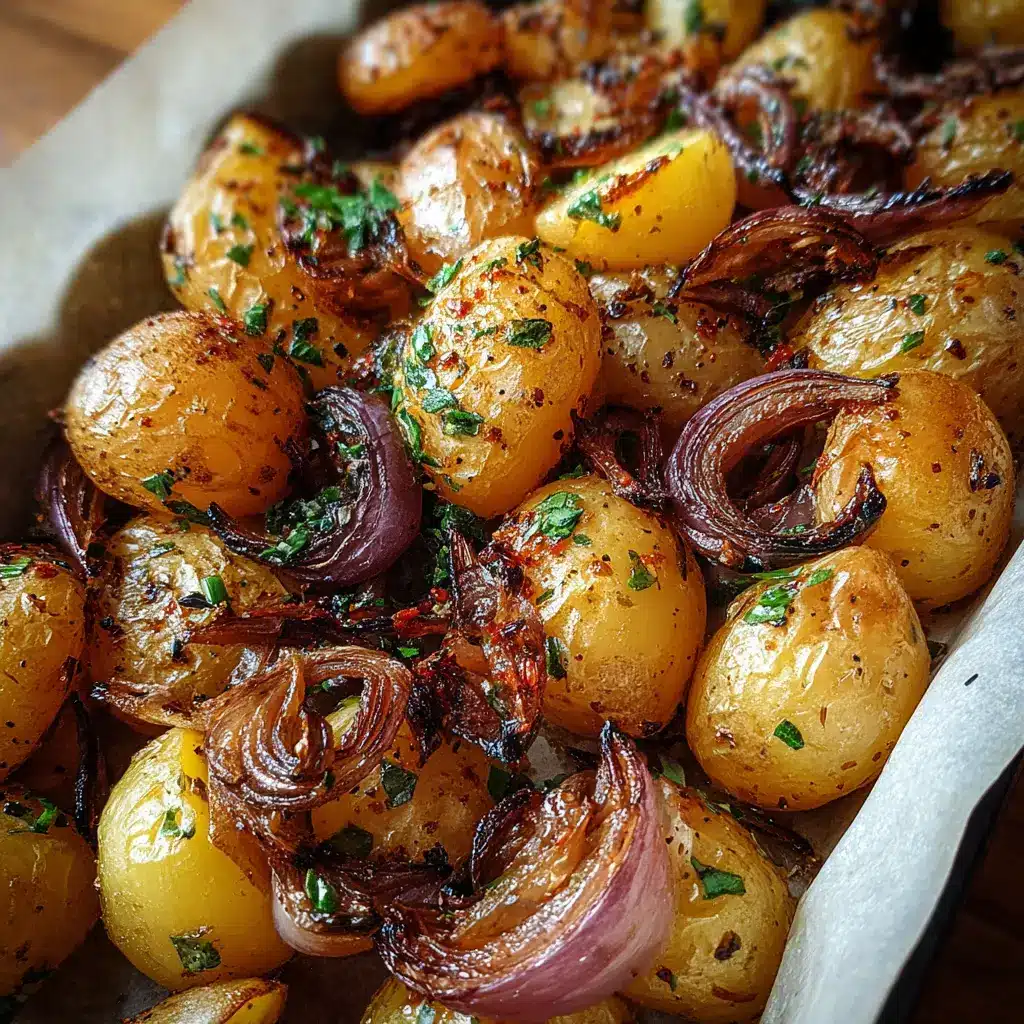 Pommes de Terre et Oignons Rôtis au Four