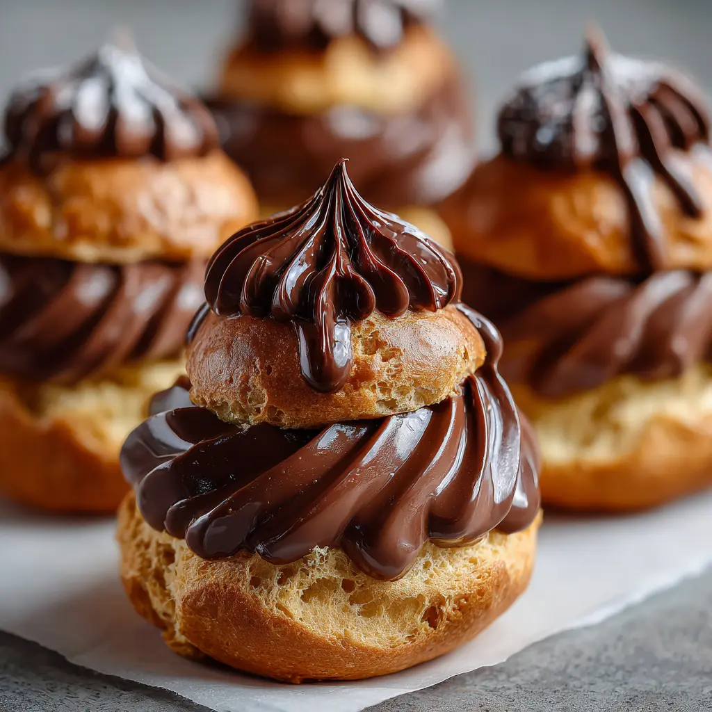 Petits Choux Chocolat Fourrés