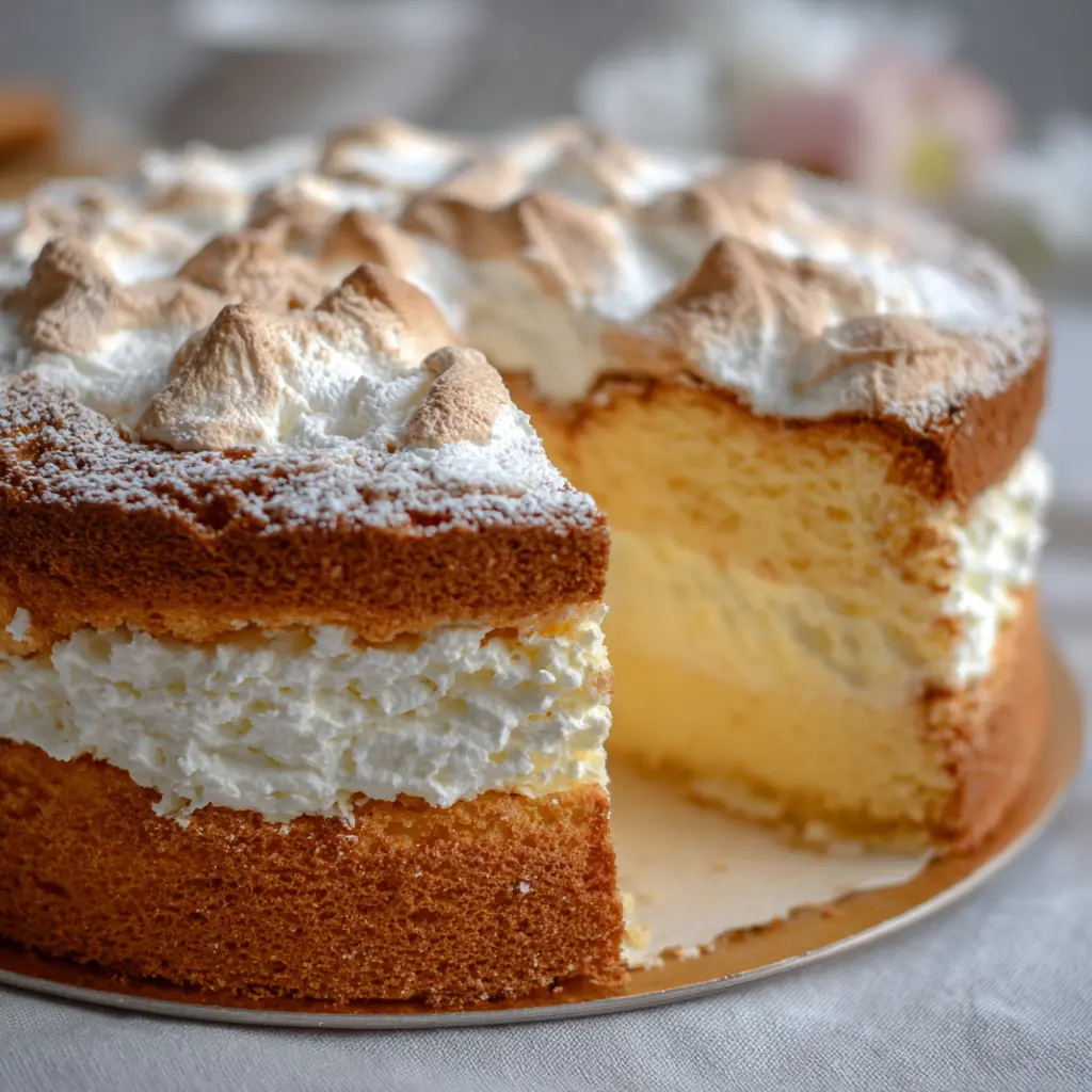 Gâteau nuage vanille