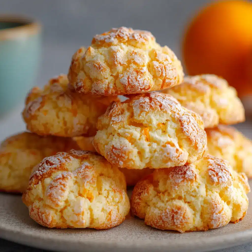Biscuits craquelins à l’orange ultra fondants