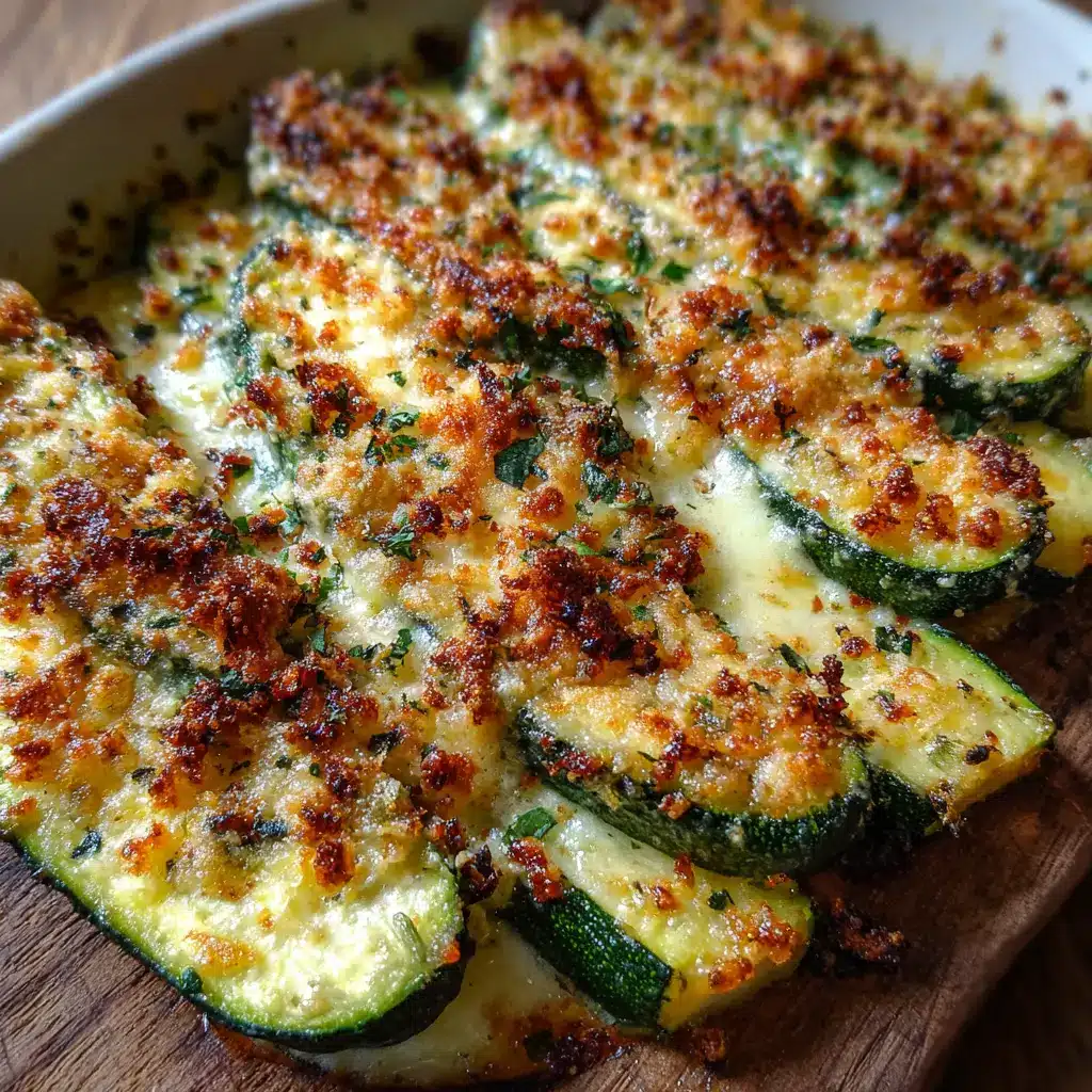 Courgettes gratinées croustillantes au four