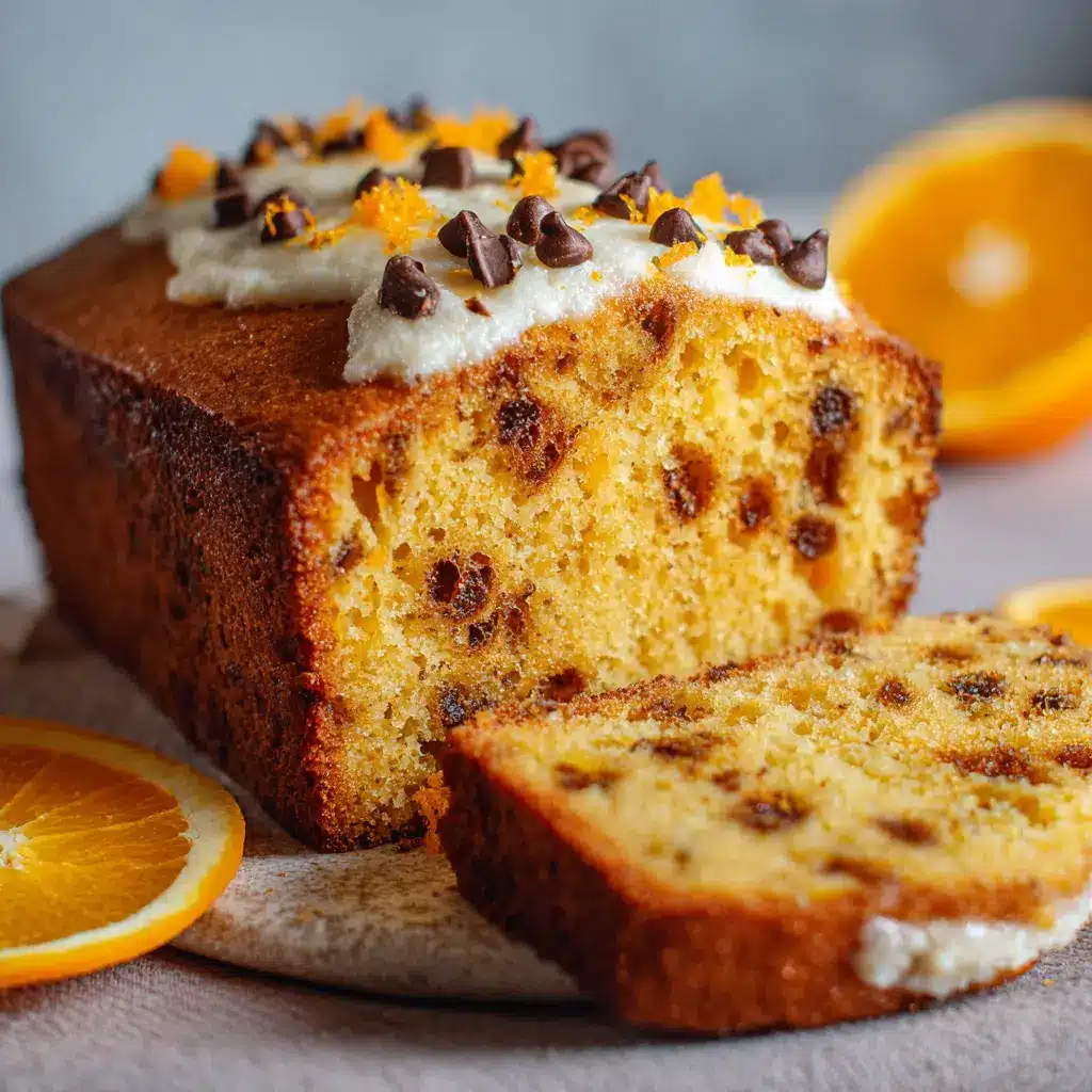 Cake orange aux pépites fondantes irrésistible