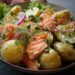 Salade de Pommes de Terre au Saumon Fumé