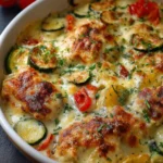 Gratin de légumes au poulet fondant