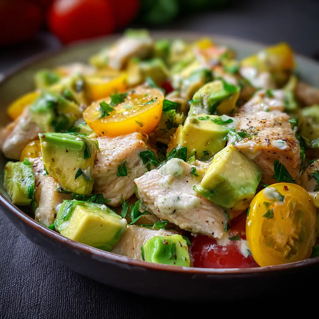 Salade Fraîcheur au Poulet & Avocat