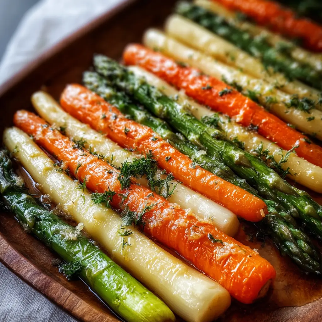 Asperges et Carottes Rôties au Four