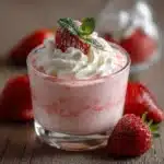 Crème liégeoise à la fraise maison