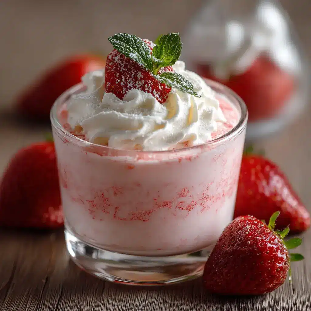 Crème liégeoise à la fraise maison