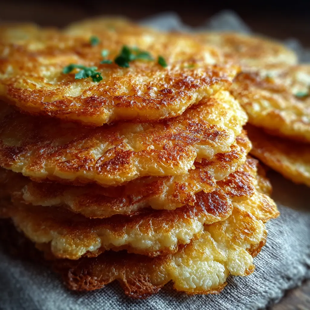 Galettes légères de chou-fleur