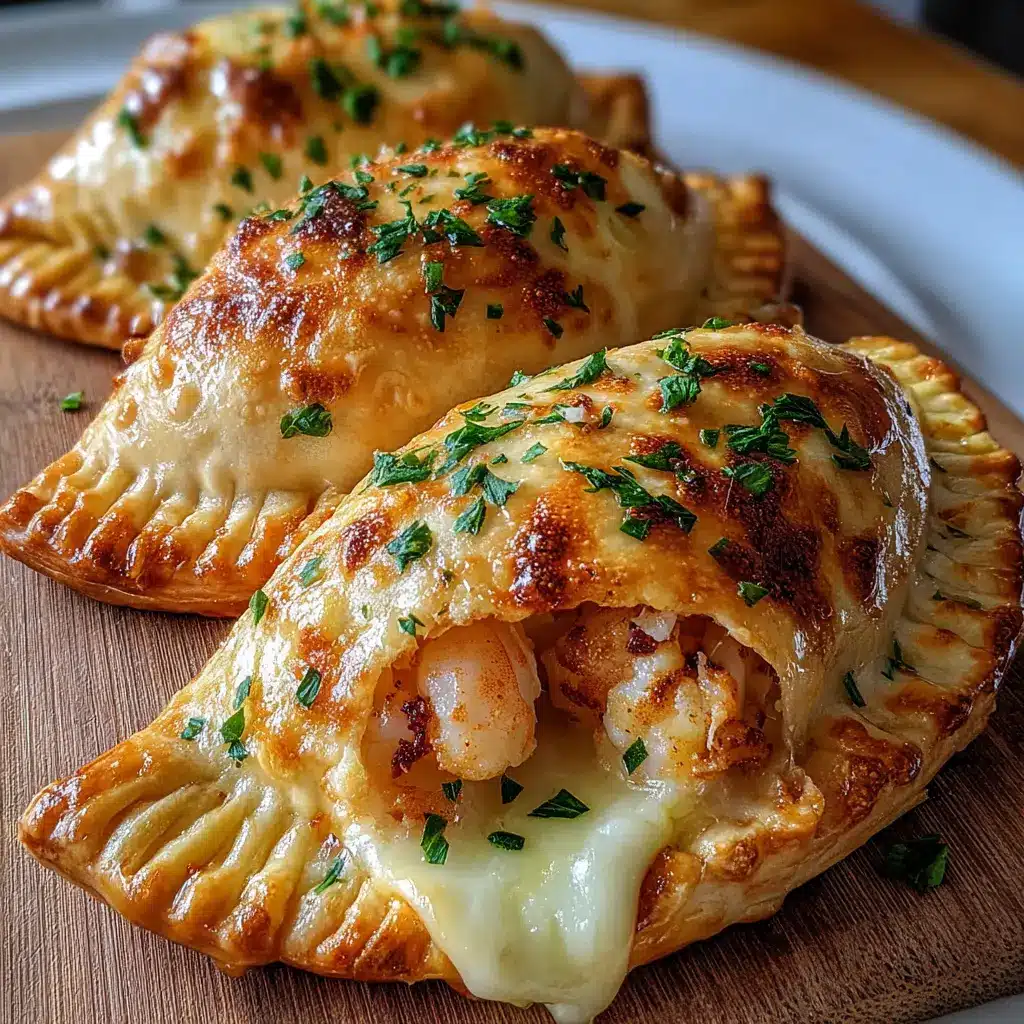 Empanadas aux crevettes et fromage fondant