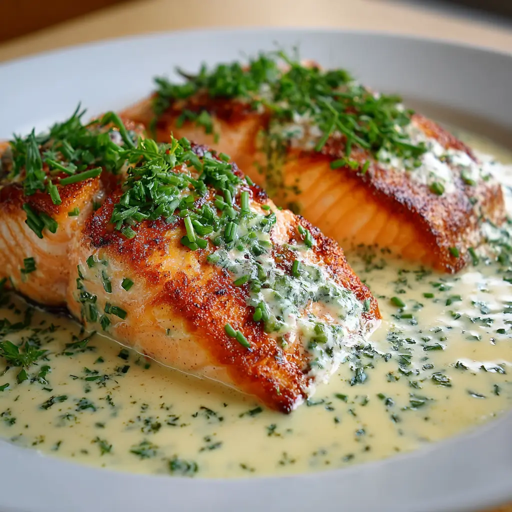 Filets de Saumon à la Crème Ciboulette