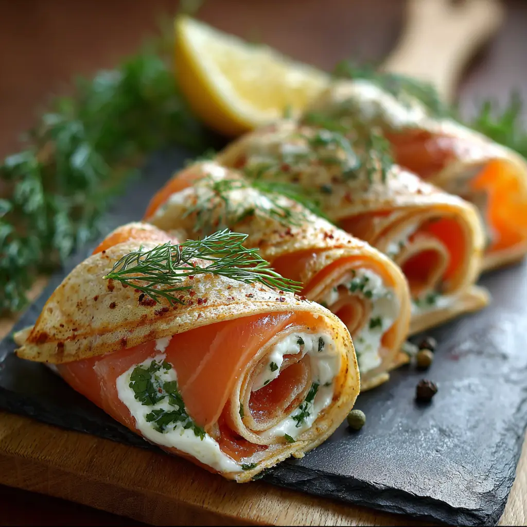 Roulés de Saumon Fumé Frais