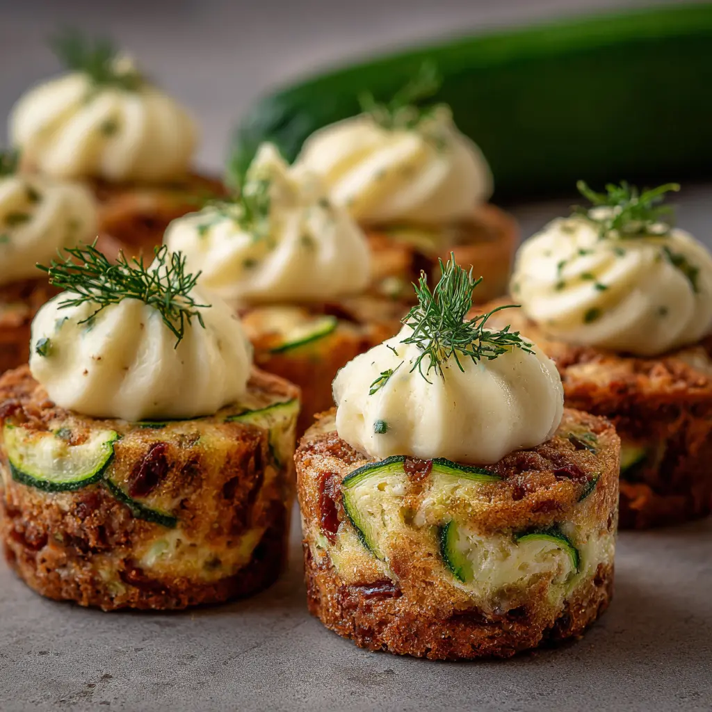 Mini Cakes Boursin et Courgettes
