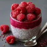 Pudding de chia aux framboises