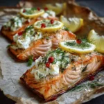 Papillotes de Saumon au Chèvre