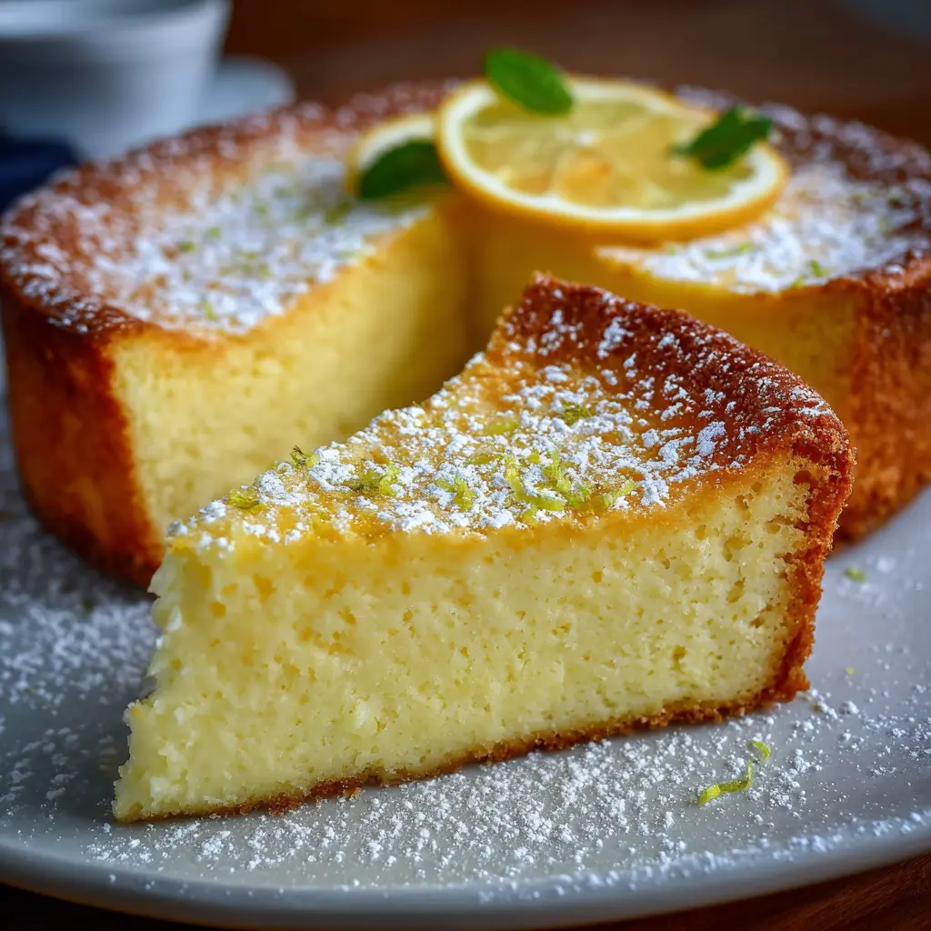 Gâteau au citron crémeux
