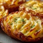 Pommes de terre au four à l’ail et au beurre
