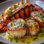Homard et Saint-Jacques au Beurre à l’Ail