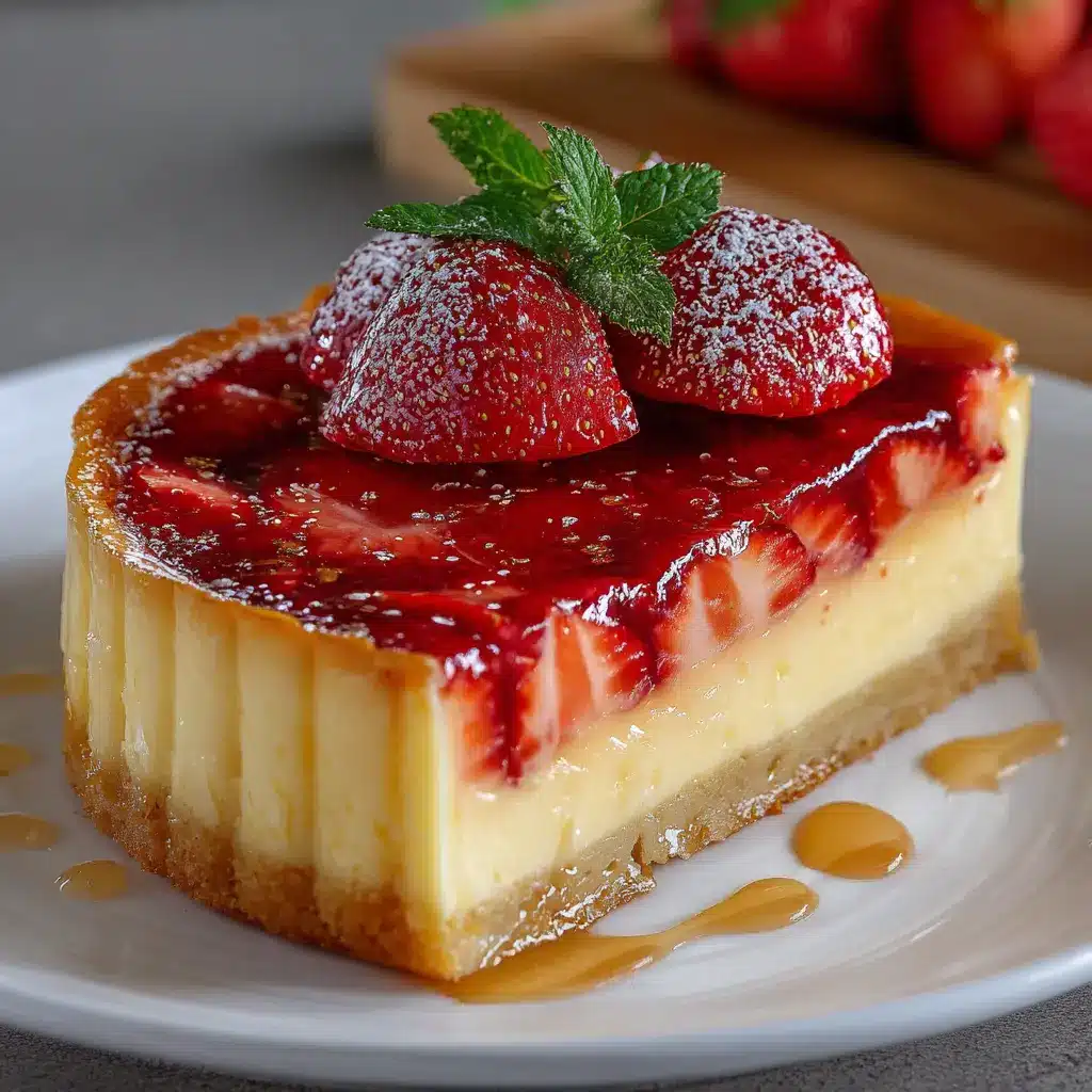 Flan Pâtissier aux Fraises Maison
