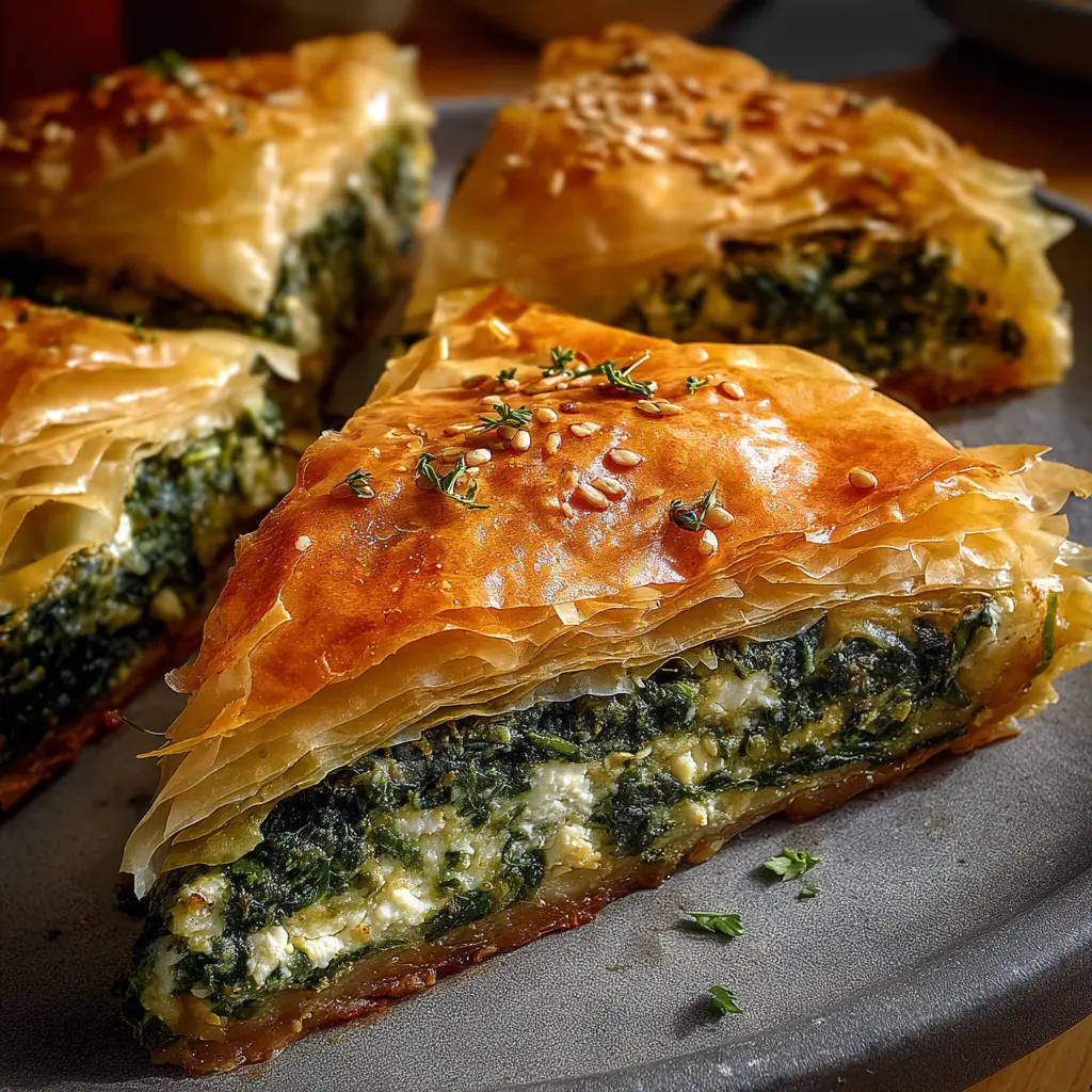 Spanakopita légère… croustillante et trop bonne