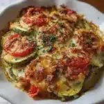 Gratin léger courgettes & tomates