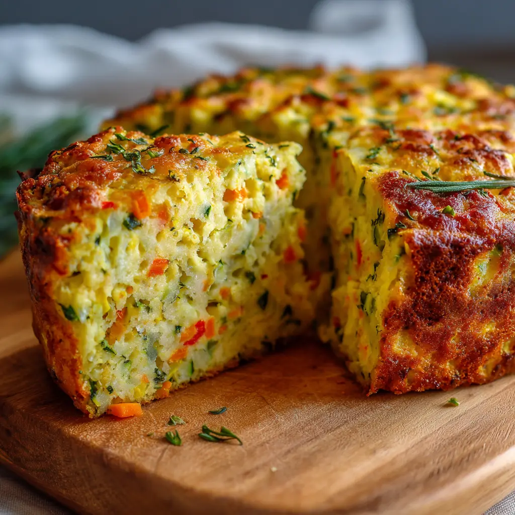 Cake salé minceur aux légumes