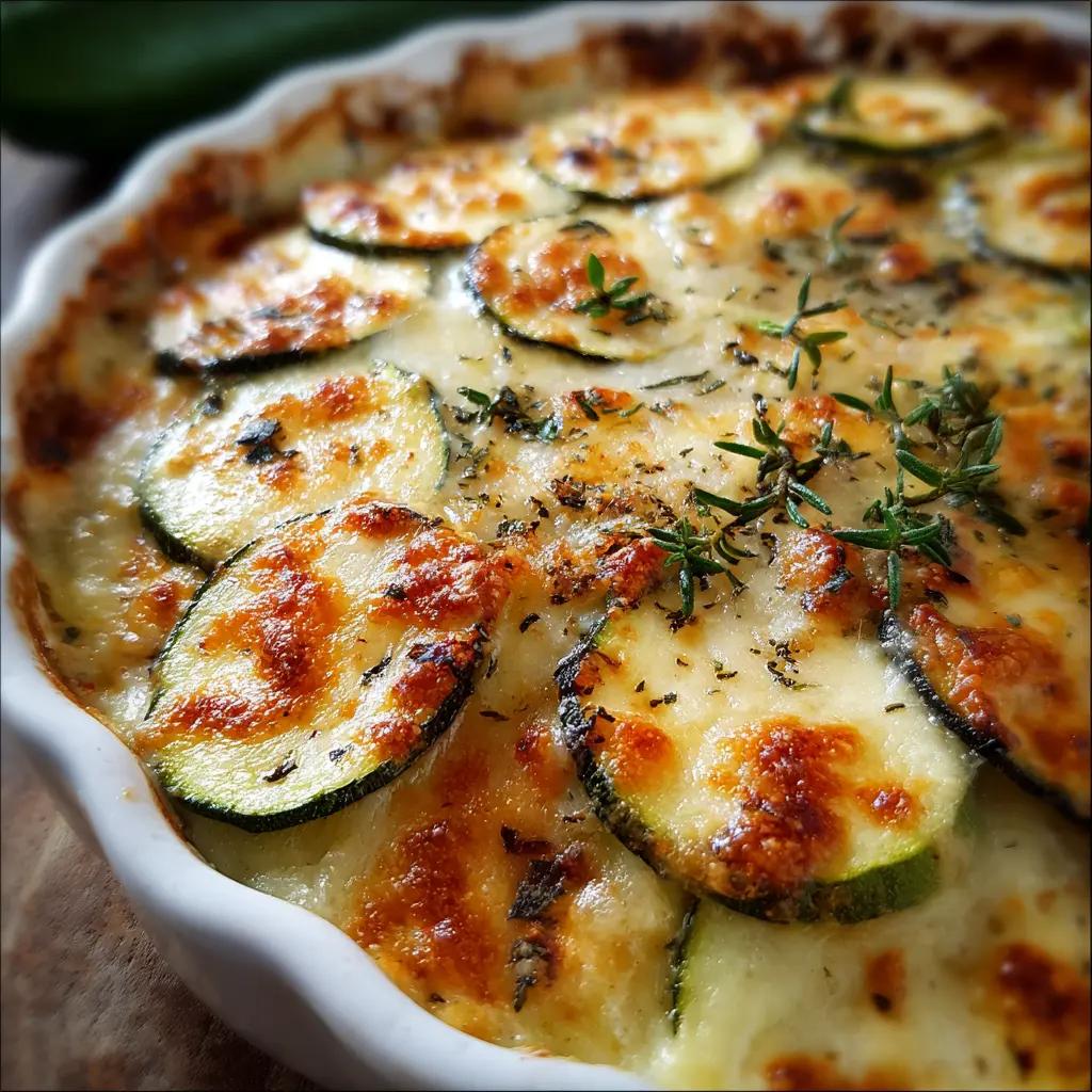 Gratin de Courgettes à la Mozzarella
