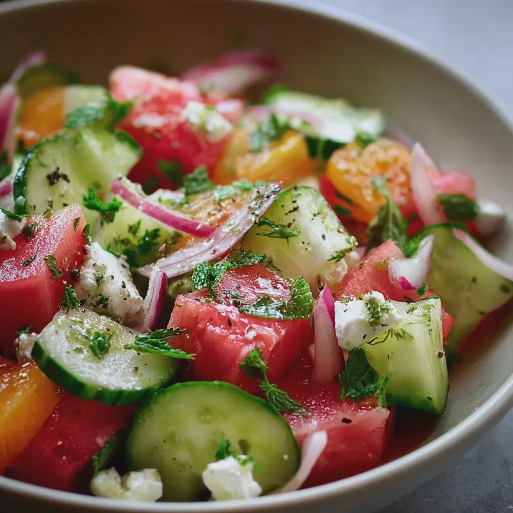 Salade Concombre-Pastèque