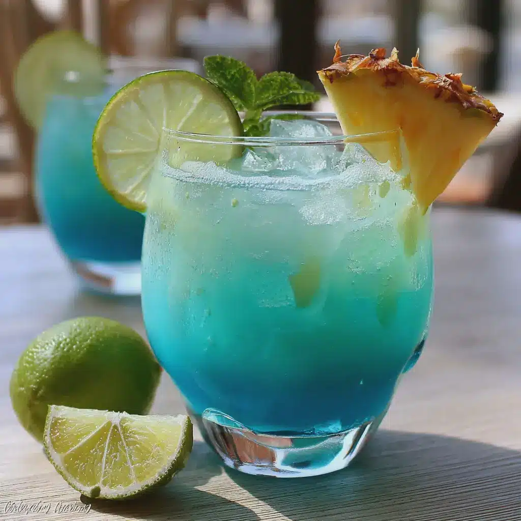 Punch Bleu Lagon (Mocktail tropical sans alcool)