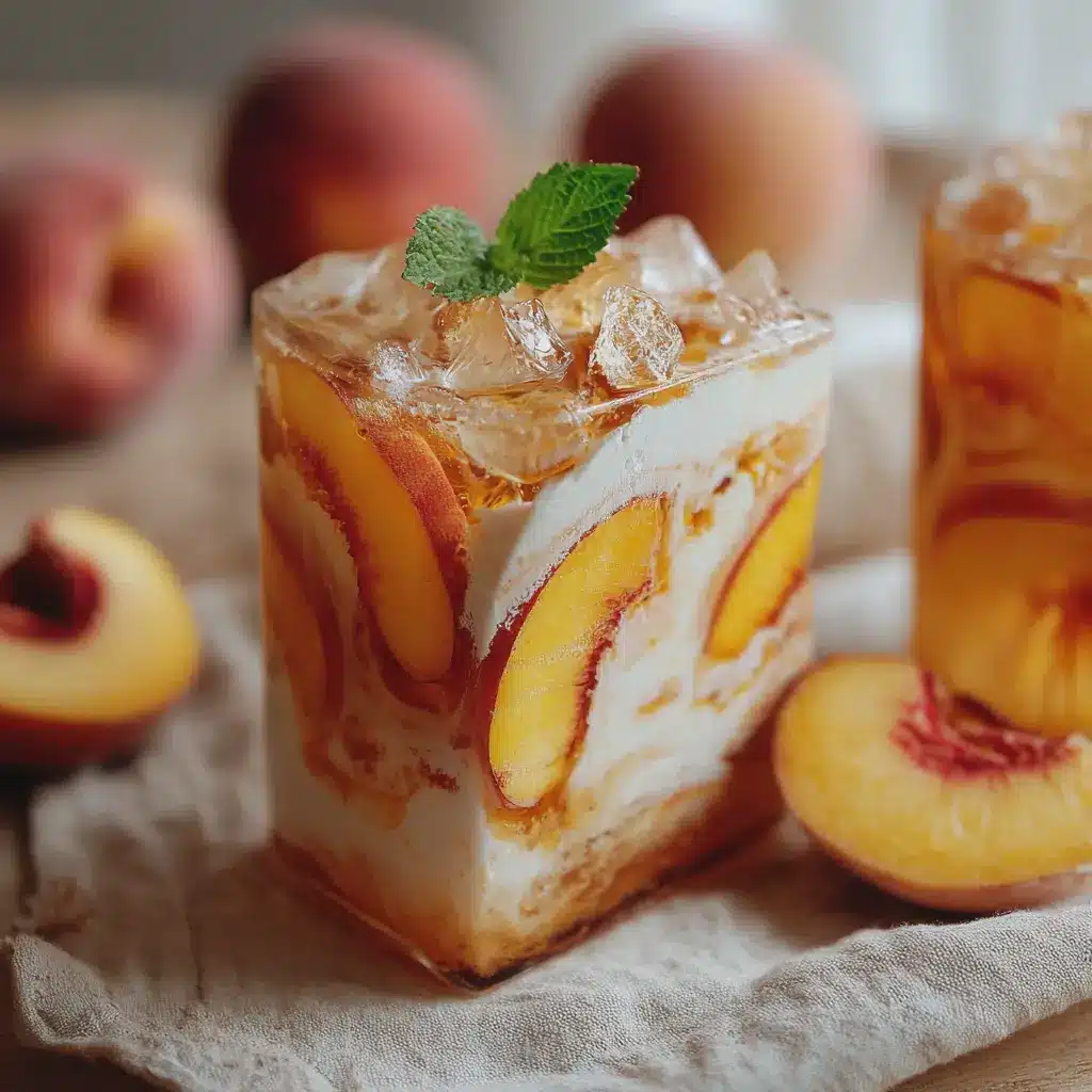 Thé glacé pêche maison
