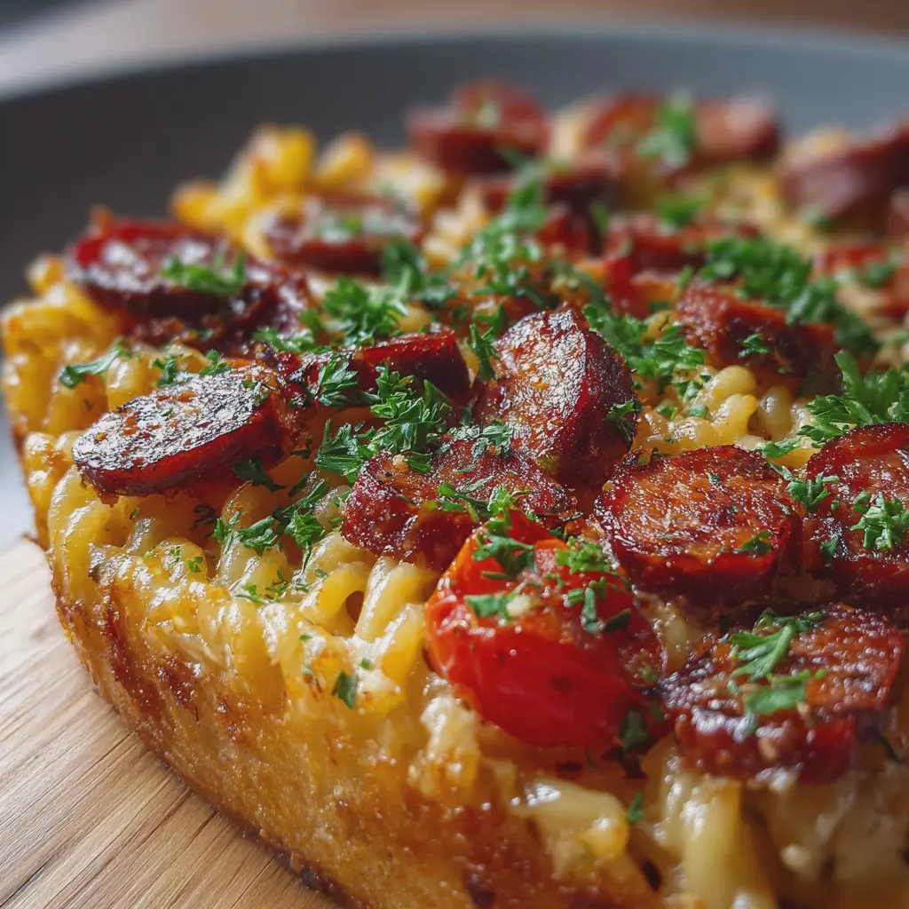 Pâtes Crémeuses au Chorizo de Bœuf