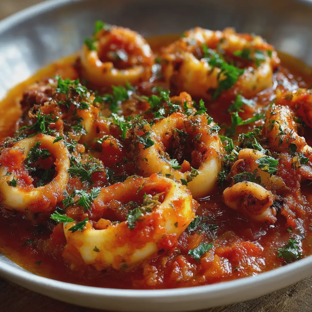 Calamars à la Provençale en Sauce Rouge Gourmande