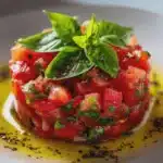 Tartare de Tomates au Basilic