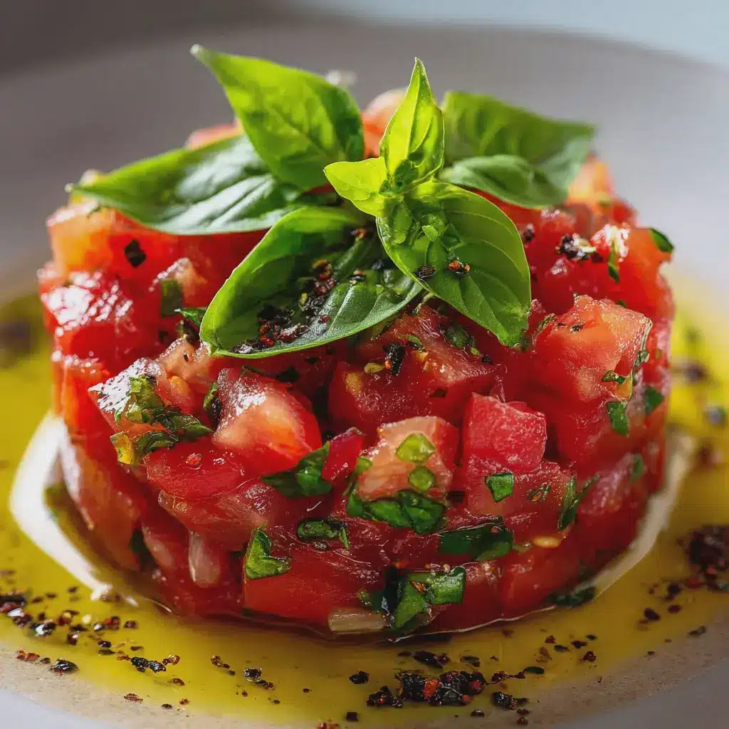 Tartare de Tomates au Basilic