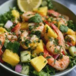 Salade Tropicale de Crevettes à l’Ananas et à la Coriandre