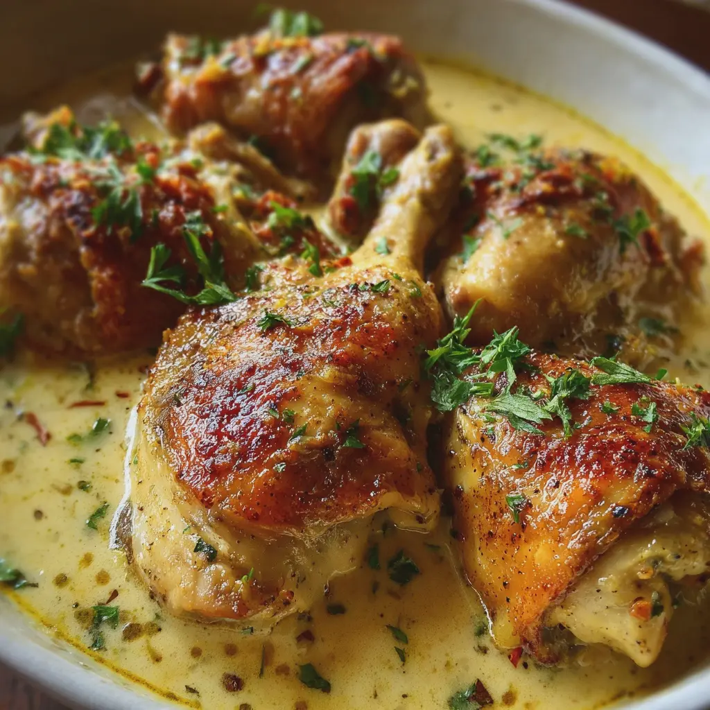 Poulet Mijoté au Lait de Coco