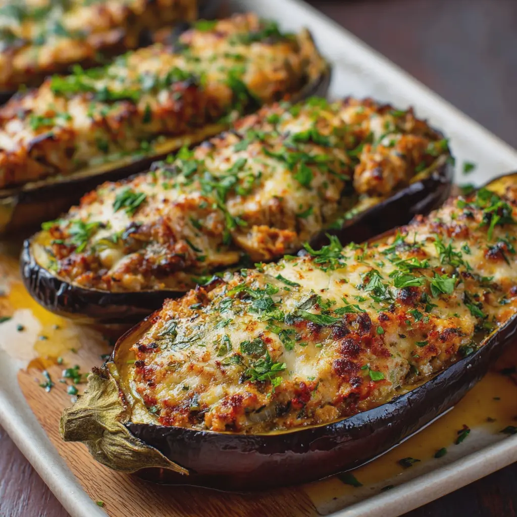 Aubergines Farcies au Thon