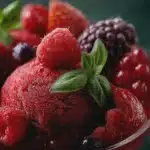 Sorbet de Fruits Rouges et Basilic
