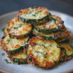 Ronds de Courgettes Croquants au Parmesan
