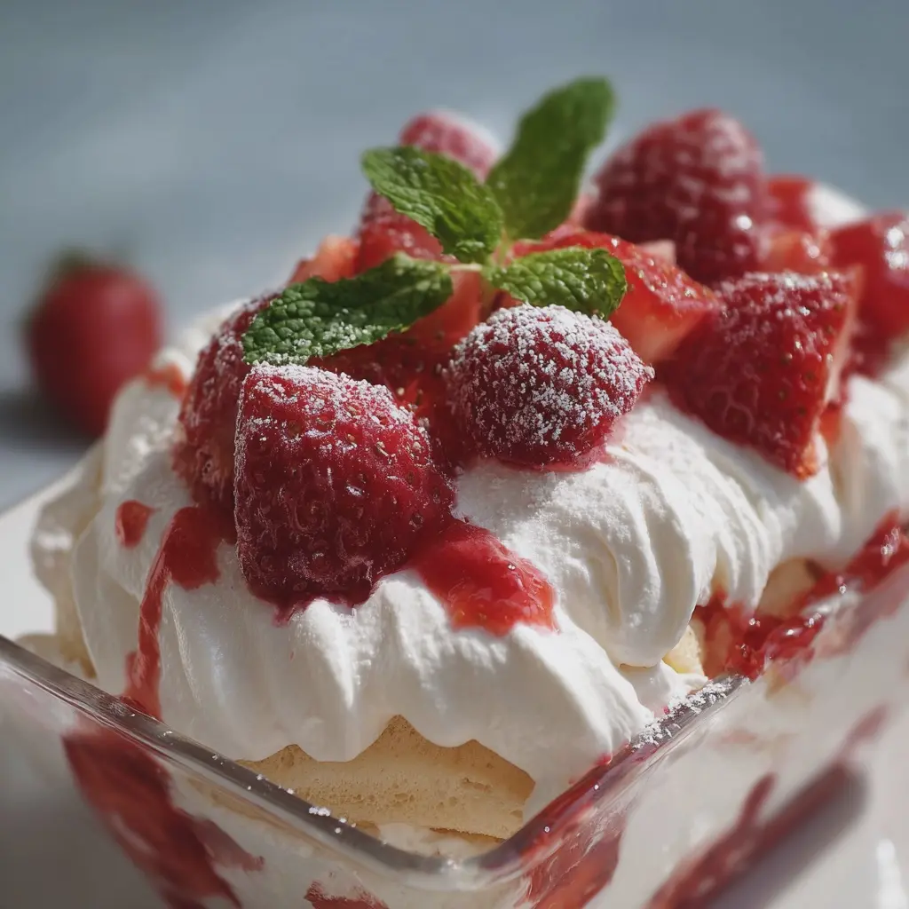 Dessert Nuage de Fraises