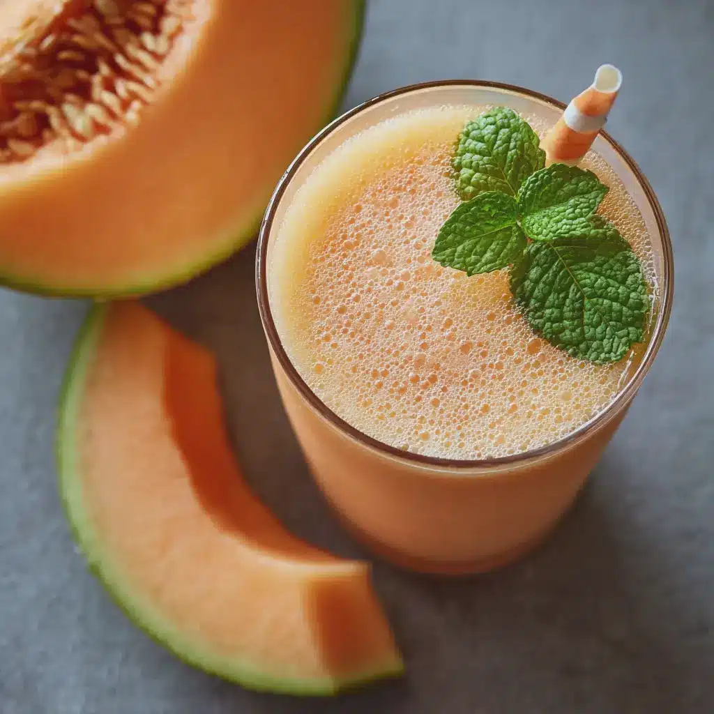 Smoothie melon pêche