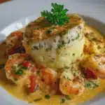 Mousseline de Poisson et Sauce aux Crevettes
